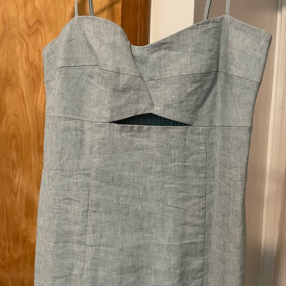 Mango Cut Out Linen Blend Dress - Picture 8 of 11